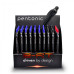 Набор шариковых ручек на стенде LINC Pentonic, BRT стенд 50 шт, микс цветов 0,7 мм