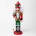 Фігурка декоративна Novogod‘ko Лускунчик 25см, дерево, червоно-зелений