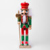 Фигурка декоративная Novogodko Щелкунчик 30см, дерево, красно-зеленый