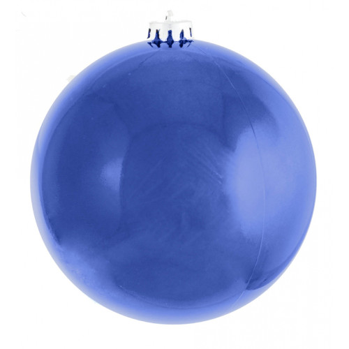 Новогодний шар Novogodko, пластик, 25 cм,синий, глянец