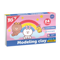 Пластилін Yes Line Friends 24  кольорів 480 г