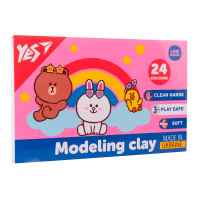 Пластилін Yes Line Friends 24  кольорів 480 г