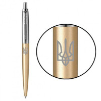 Ручка шариковая из нержавеющей стали с Трезубцем золото Parker JOTTER XL Matt Gold CT