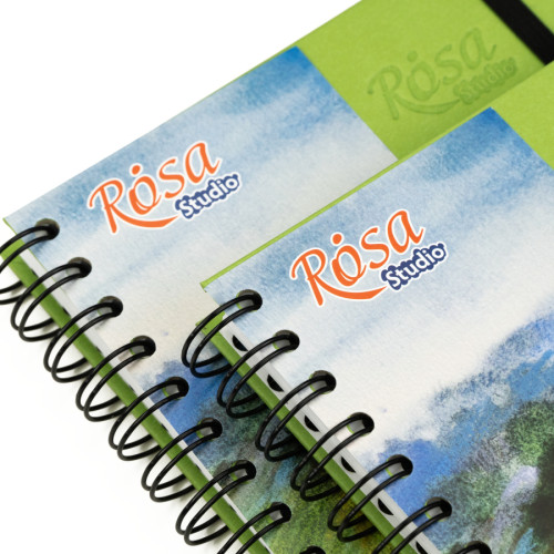 Блокнот на спирали A5 (14,8х21см), 100 г/м2, 80 листов, фисташковый, ROSA Studio Блокнот на спирали A5 (14,8х21см), 100 г/м2, 80 листов, фисташковый, ROSA Studio