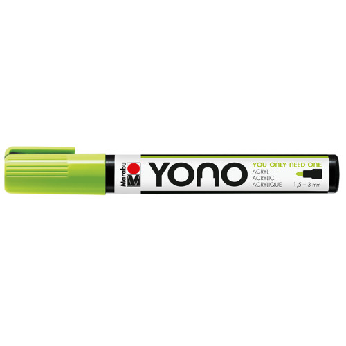 Акриловый маркер YONO, Зеленый неоновый 365, 1,5-3 мм, Marabu