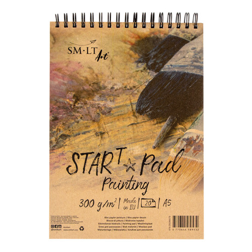 Альбом на спіралі STAR T SMILTAINIS (mixed media) А5, 300 г/м2, 20 аркушів