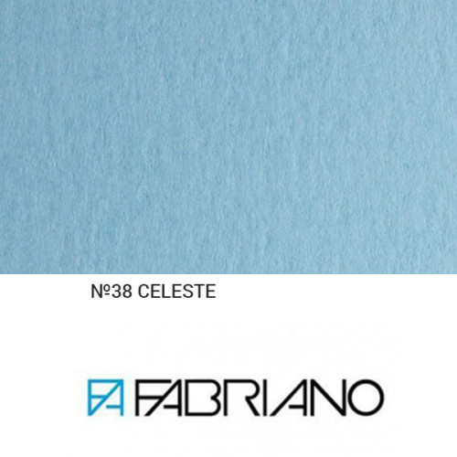 Бумага для дизайна Colore A4 (21x29,7см), №38 сeleste, 200г/м2, голубая, мелкое зерно, Fabriano