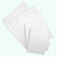 Набір ґрунтованого картону 5x5 см, набір 10 шт, акриловий ґрунт, ROSA Studio