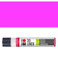 Контур объемный Marabu, Dark Pink Розовый темный, 25 мл