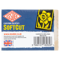 Набір блоків для гравюри SOFTCUT CARVING BLOCKS, ESSDEE, 100х75х3, 0 мм, 10 шт