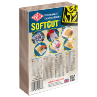 Набір блоків для гравюри SOFTCUT CARVING BLOCKS, ESSDEE, 150х100х3, 0 мм, 10 шт