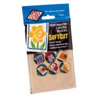 Набор гравюрных блоков SOFTCUT CARVING BLOCKS, ESSDEE, 2 шт., 150х100х3,0 мм