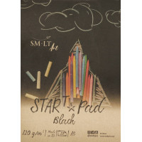 Склейка для рисунка STAR T SMILTAINIS А5 (14,8x21 см), 120 г/м2, 20 листов, черная бумага