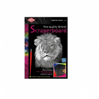 Скребковий картон BRITISH SCRAPERBOARD, 305x229 мм, 5 шт, чорний, ESSDEE
