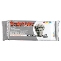 Маса для моделювання, сіра, самозастигаюча Sculpt Dry, MUNGYO, 250 г
