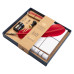 Подарочный набор для каллиграфии Красное перо с печаткой Quill Correspondence Manuscript, 9 предметов