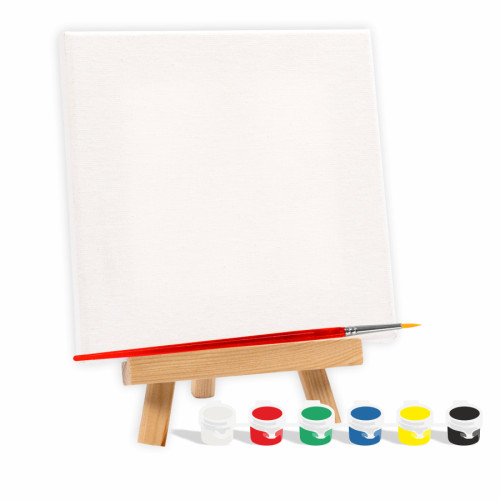 Набор для творчества ROSA START (подрамник 15х15см, акриловые краски, кисть, мольберт А6)