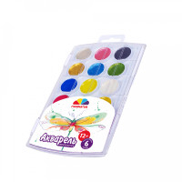 Набір медової акварелі Творчість ГАММА, 12+6 кольорів, перламутрові Набір медової акварелі Творчість ГАММА, 12+6 кольорів, перламутрові