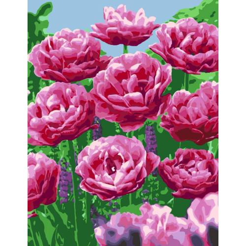 Картина за номерами набір-стандарт Оксамитові тюльпани ROSA START, 35х45 см