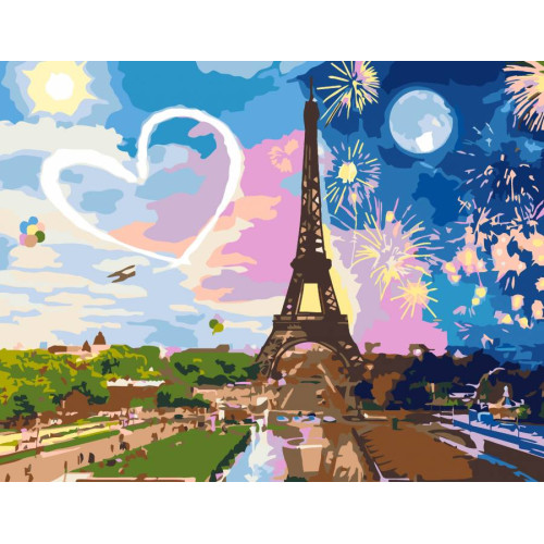 Картина за номерами набір-стандарт Неймовірний Париж ROSA START, 35х45 см