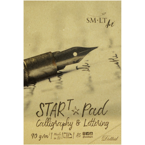 Склейка для каллиграфии и леттеринга в точку STAR T А5, 90 г/м2, 30 листов, Smiltainis