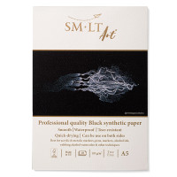 Склейка для спиртовых чернил PRO CREATE SMILTAINIS А5, 155 г/м2, 10 листов, черная