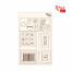 Чіпборд для скрапбукінгу Класичний Рамки та піктограми, білий картон, 12,6х20см, ROSA TALENT