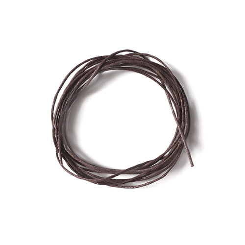 Вощеный шнур Темно-коричневый 1 мм