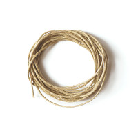 Вощеный шнур Бежевый 1 мм (длина 1 метр)