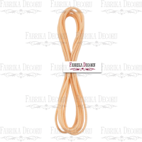 Резинка капелюшна, Кругла 1 мм, Персикова