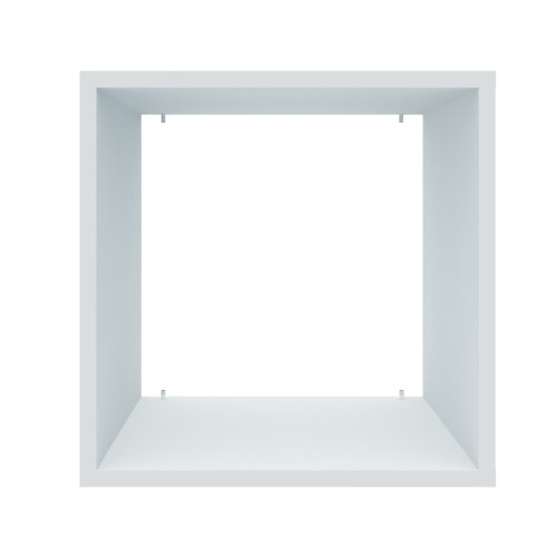 Мебельная секция Куб без задней панели Белый, 400мм х 400мм х 400мм