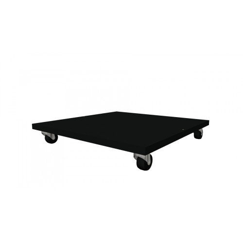 Подставка под мебель на колесиках, 40х40х1,6 см, Черный