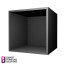 Мебельная секция Куб корпус Черный, Задняя панель Черная 40см х 40см х 40см