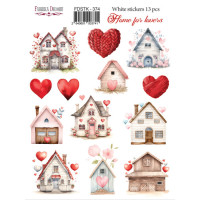 Набор наклеек (стикеров) 13 шт, Home for lovers, №374