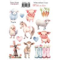 Набір наклейок (стікерів) 13 шт, Pets in love, №380
