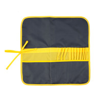 Пенал для пензлів, тканина (37х37см), асфальт+жовтий, ROSA Studio