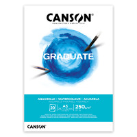 Склейка бумаги для акварели GRADUATE Canson, А3 (29,7x42см), 250г/м2, среднее зерно, 20 листов