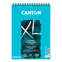 Альбом для акварели на спирали Canson XL, A4 (21x29,7см), 300г/м2, среднее зерно, 30 листов