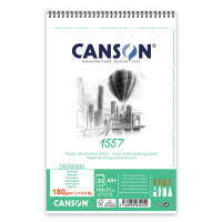 Альбом для малюнка на спіралі Canson 1557, А5 (14,8x21см), 180г/м2, білий колір, 30 аркушів