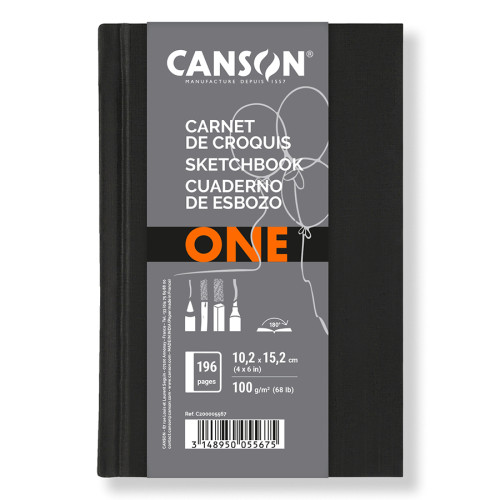 Блокнот для рисунка Canson Art Book One PORTRAIT, 10,2x15,2 см, 100г/м2, 98 листов