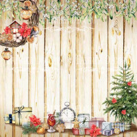 Лист двусторонней бумаги для скрапбукинга Our warm Christmas №59-03 30,5х30,5 см