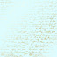 Лист одностороннього паперу з фольгуванням, Golden Text Mint, 30,5см х 30,5см