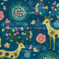 Отрез ткани 35х75 см, Темно-синяя сказка