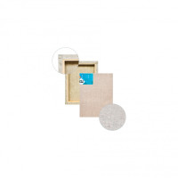 Полотно на підрамнику льон 20х20 см, середнє зерно, безбарвний акриловий грунт (колір льону натуральний), модуль 35х18 мм, П30Л166г2020