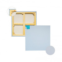 Полотно на підрамнику бавовна 110х170 см, середнє зерно, сірий акриловий грунт, модуль 60х22 мм, П60Б163г110170