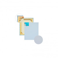 Холст на подрамнике хлопок 35х45 см, ср. зерно, галерейная натяжка, грунт серый, модуль 45х18 мм, П45Б163г3545