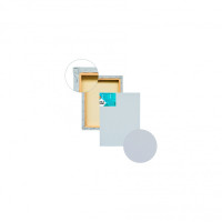 Полотно на підрамнику бавовна 25х50 см, середнє зерно, сірий акриловий грунт, модуль 35х18 мм, П30Б163г2550