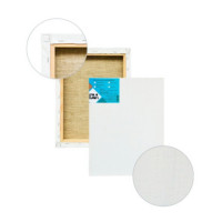 Полотно на підрамнику льон 40х45 см, дрібне зерно, галерейна натяжка, грунт білий, модуль 45х18 мм, П45Л161г4045 1