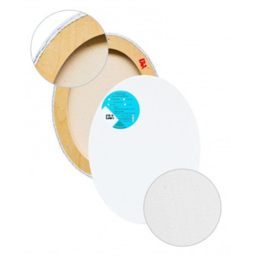 Полотно на підрамнику Овал, бавовна 40х50 см, середнє зерно, білий акриловий грунт, модуль 40х20 мм, НО40Б161-4050