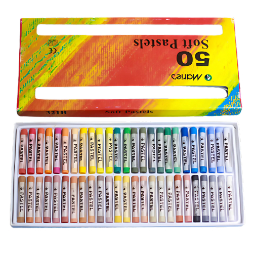 Набір сухої м'якої пастелі Maries Soft Pastel, 50 кольорів
